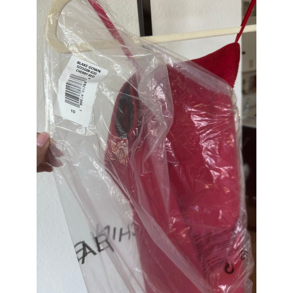 Sachin & Babi || Blake Cherry Red Gown - Picture 9 of 9